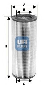 2760100 UFI Воздушный фильтр