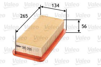 585209 VALEO Воздушный фильтр