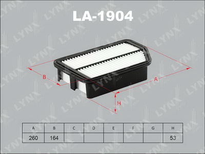 LA1904 LYNXauto Воздушный фильтр