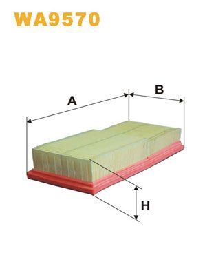 WA9570 WIX FILTERS Воздушный фильтр