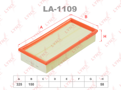 LA1109 LYNXauto Воздушный фильтр