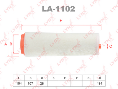 LA1102 LYNXauto Воздушный фильтр