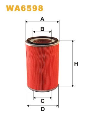 WA6598 WIX FILTERS Воздушный фильтр