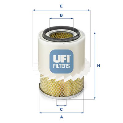 2728200 UFI Воздушный фильтр