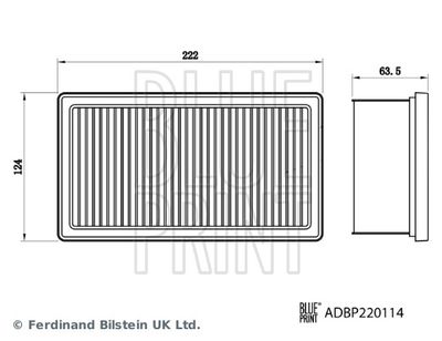 ADBP220114 BLUE PRINT Воздушный фильтр