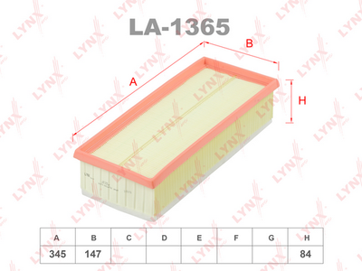 LA1365 LYNXauto Воздушный фильтр