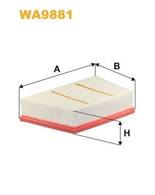 WA9881 WIX FILTERS Воздушный фильтр