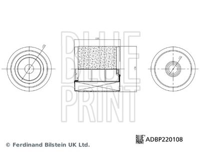 ADBP220108 BLUE PRINT Воздушный фильтр