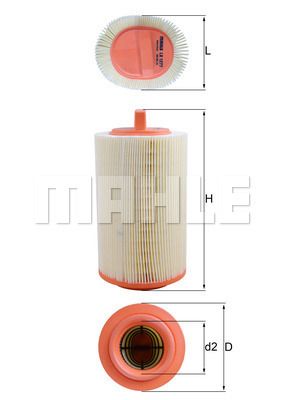 LX1277 KNECHT Воздушный фильтр