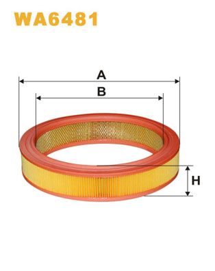 WA6481 WIX FILTERS Воздушный фильтр