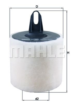 LX1651 MAHLE Воздушный фильтр