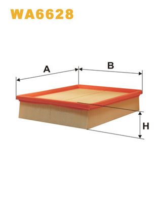 WA6628 WIX FILTERS Воздушный фильтр