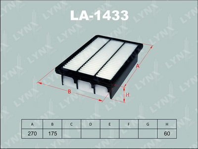 LA1433 LYNXauto Воздушный фильтр