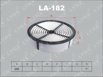 LA182 LYNXauto Воздушный фильтр