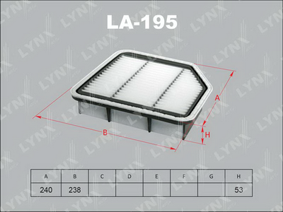 LA195 LYNXauto Воздушный фильтр