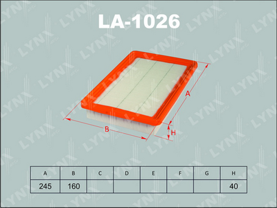 LA1026 LYNXauto Воздушный фильтр