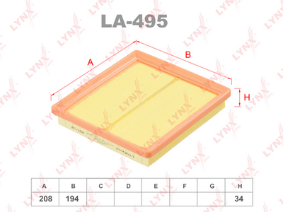 LA495 LYNXauto Воздушный фильтр