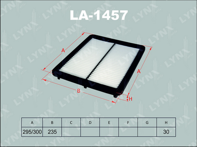LA1457 LYNXauto Воздушный фильтр