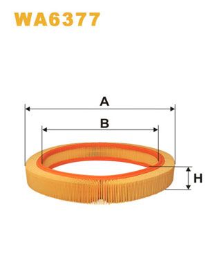 WA6377 WIX FILTERS Воздушный фильтр