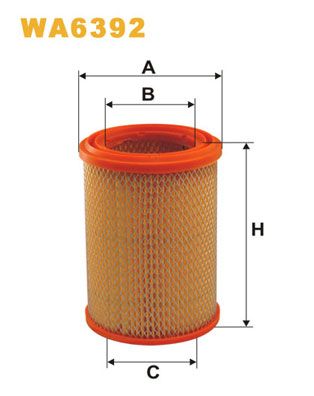 WA6392 WIX FILTERS Воздушный фильтр