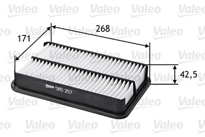 585257 VALEO Воздушный фильтр