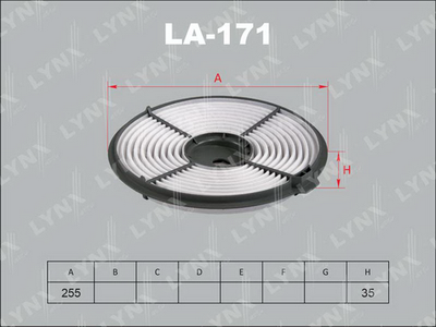 LA171 LYNXauto Воздушный фильтр
