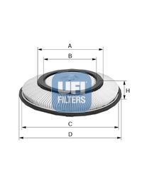 2720000 UFI Воздушный фильтр