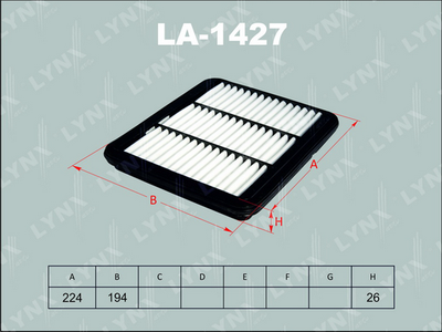 LA1427 LYNXauto Воздушный фильтр