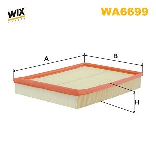WA6699 WIX FILTERS Воздушный фильтр
