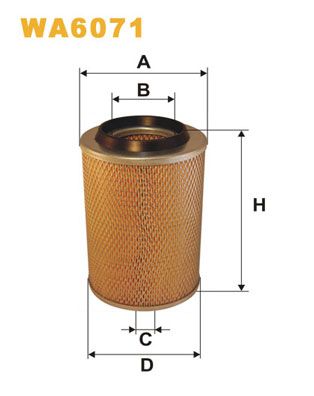 WA6071 WIX FILTERS Воздушный фильтр