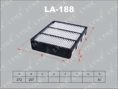 LA188 LYNXauto Воздушный фильтр