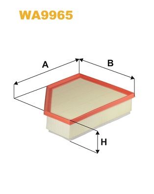 WA9965 WIX FILTERS Воздушный фильтр