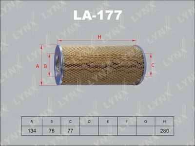 LA177 LYNXauto Воздушный фильтр