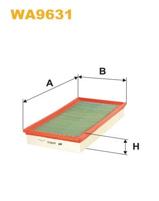 WA9631 WIX FILTERS Воздушный фильтр