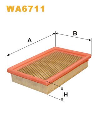 WA6711 WIX FILTERS Воздушный фильтр