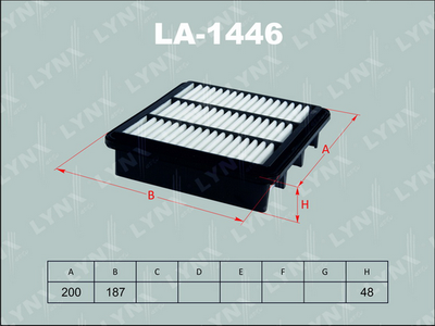 LA1446 LYNXauto Воздушный фильтр