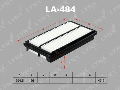 LA484 LYNXauto Воздушный фильтр