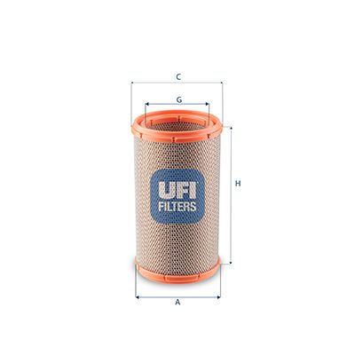 27F5100 UFI Воздушный фильтр