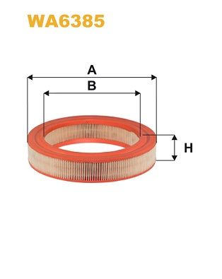 WA6385 WIX FILTERS Воздушный фильтр