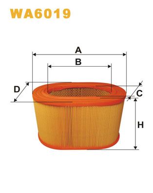 WA6019 WIX FILTERS Воздушный фильтр