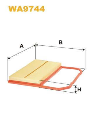 WA9744 WIX FILTERS Воздушный фильтр