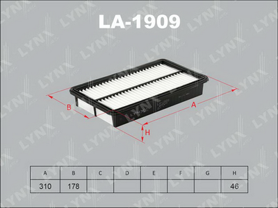 LA1909 LYNXauto Воздушный фильтр