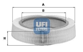 3000500 UFI Воздушный фильтр