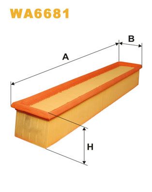 WA6681 WIX FILTERS Воздушный фильтр