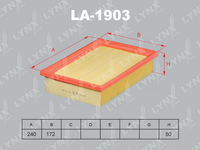 LA1903 LYNXauto Воздушный фильтр