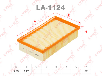 LA1124 LYNXauto Воздушный фильтр