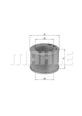 LX192 KNECHT Воздушный фильтр