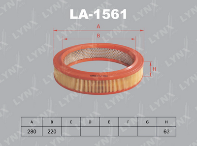 LA1561 LYNXauto Воздушный фильтр