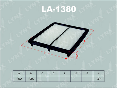 LA1380 LYNXauto Воздушный фильтр