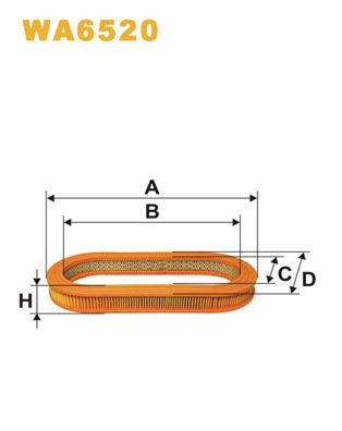 WA6520 WIX FILTERS Воздушный фильтр